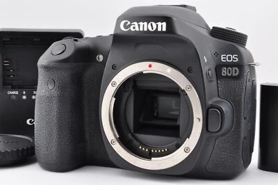 Canon EOS 80D 24.2MP Digital SLR Camera Black Body Mint from JAPAN #FK01 - Image 1 of 4