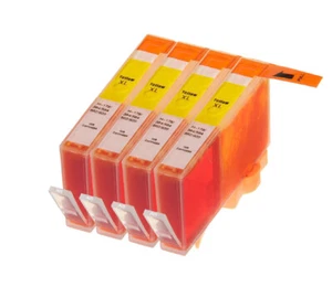 4 cartucce inchiostro giallo per HP 364 XL Photosmart 5510 5515 5520 5524 6510 NON OEM - Foto 1 di 2