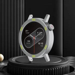 Metal Bezel Replacement Tempered Glass Film for CMF Watch Pro 2(Silver Green) - Zdjęcie 1 z 9