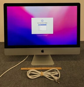 Apple iMac A1419 MK462LL/A 2015 5K 27" AIO i5-6500 32GB RAM 1TB HDD w/Power Cord - Picture 1 of 4