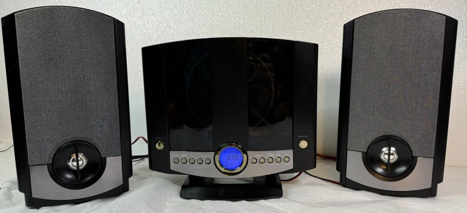 GPX HM3817DT CD Player AM/FM Radio Alarm Clock Home Music System Black Tested - Image 1 of 4