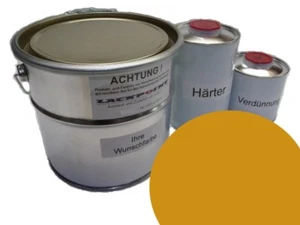 1 Liter Set 2K Autolack geeignet für VW L H1B Bambusgelb Oldtimer kein Klarlack - Bild 1 von 1