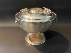Vintage 100% Pure Silver Korean Steamer Cooker Warmer, 600 gram (1 Lbs 5 Oz)