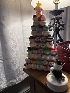 Hallmark Concert Snowman Tree Complete set with Conductor. Tested - Picture 1 of 15