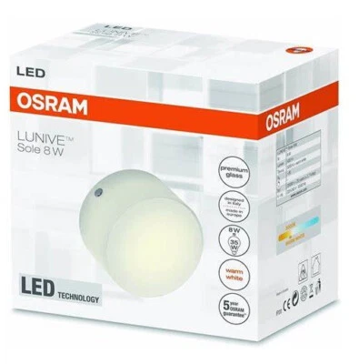 Osram LED Deckenleuchte Lunive Sole 8W=30W Ø10cm warmweiß Glas EEK:G (Spekt A-G) - Bild 1 von 3