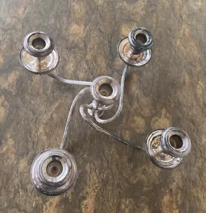 Vintage Gorham Silver Original 5 Candle Candelabra Threaded Holder *Top* - Picture 1 of 15