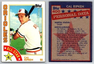 Tarjetas de béisbol TOPPS 1984 - completa tu conjunto (400 -599) - set de descanso - tú eliges - Imagen 1 de 138