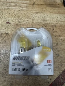 Nokya H1 Hyper Yellow S1 Headlight Fog Light Halogen Light Bulb 1 Pair NOK7617 - Picture 1 of 2