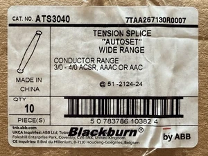 Empalme de tensión Thomas & Betts ATS3040 (caja 10) diámetro .461-.575 "Autoset" - Imagen 1 de 4