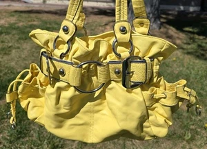 Wilson Leather Yellow Soft Leather Shoulder Bag Purse Handbag - Picture 1 of 11