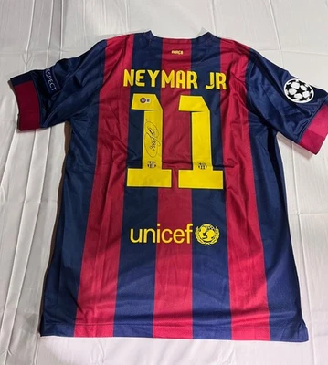 Camiseta autografiada firmada por Neymar Jr del Barcelona Beckett BAS Foto 1 de 4