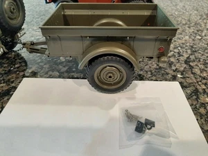 JJRC C8815 1/10 Scale Willys Jeep Bantam T3 1/4 Ton Trailer + Metal Hitch - Picture 1 of 10