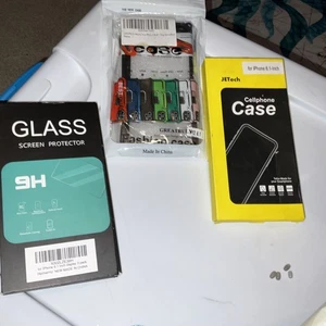 Glass SCREEN PROTECTOR, Tempered Glass for iPhone11 KG3-6.1. 3 Pack + MORE New - Picture 1 of 24
