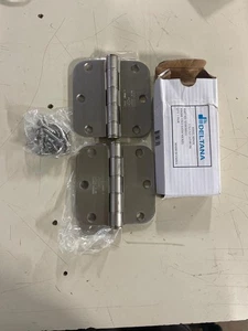 Deltana S35R5HD15, 3.5" x 3.5" Plain Bearing Hinge, Pair, St Nkl (W/ WEAR/TEAR) - Picture 1 of 5