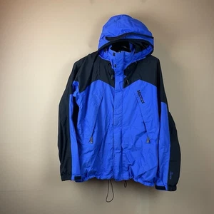 Chaqueta con Capucha y Cremallera Marmot Para Hombres L Azul Resistente al Viento Agua Esquí Parka Gore Tex XCR - Imagen 1 de 15