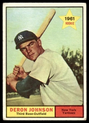 1961 Topps Deron Johnson New York Yankees #68 - Image 1 of 2