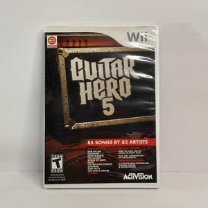 Guitar Hero 5 (Nintendo Wii, 2009) COMPLETO EN CAJA CON MANUAL - Imagen 1 de 4