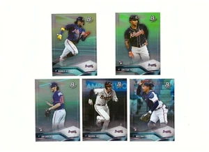 2021 Bowman Platinum - ATLANTA BRAVES Team Set w/ Cristian Pache RC - Picture 1 of 3