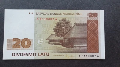 LATVIA 20 latu 1992,  P-45,  UNC  ..307A - Image 1 of 4