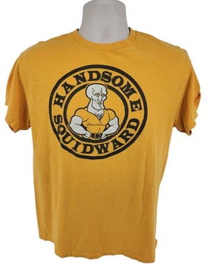 Camiseta Nickelodeon Guapo Calamardo M Amarilla Bob Esponja Como Golds Logo de Gimnasio Foto 1 de 4