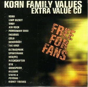 RARE KORN TRK Incubus KID ROCK Static X HED PE Urge Powerman 5000 Orgy PROMO CD - Picture 1 of 1