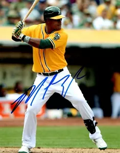 Autogramm MICHAEL TAYLOR Oakland A's 8x10 Foto mit COA - Bild 1 von 1