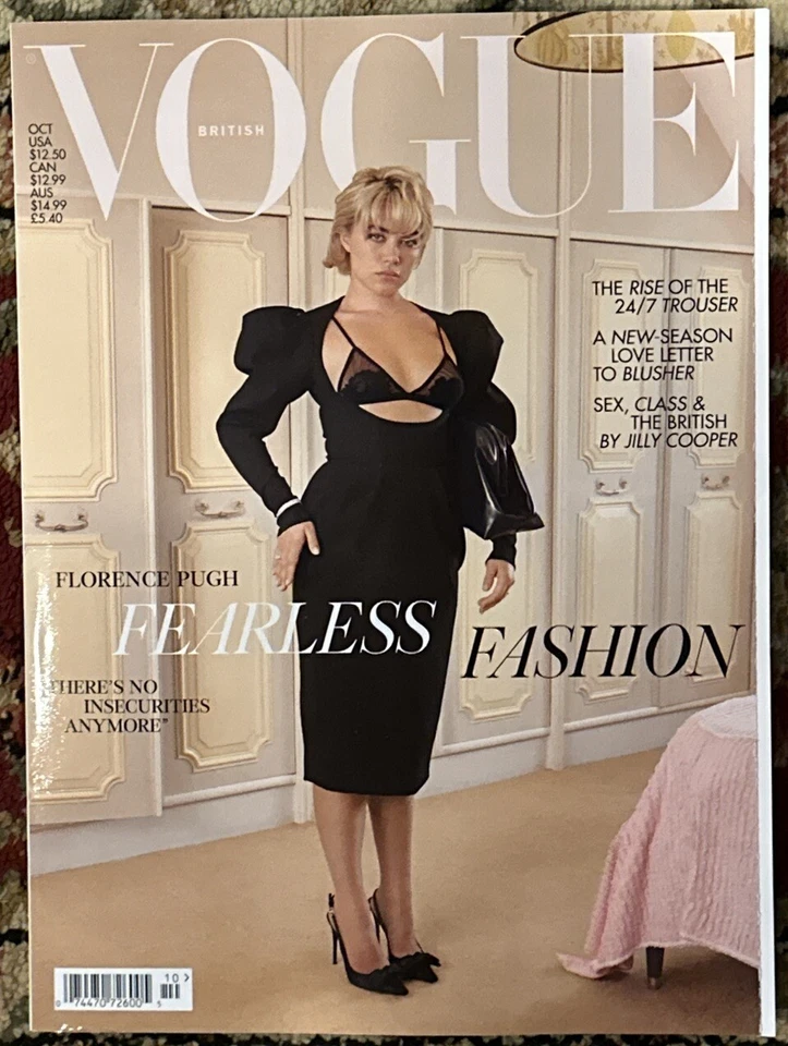 BRITISH Vogue Magazine October 2024 Florence Pugh Fearless Fashion