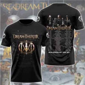 Maglietta 3D Dream Theater 40th Anniversary Tour 2025 Data Lista - Foto 1 di 2