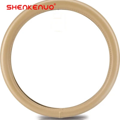 Cubierta de volante beige 15" cuero genuino para Dodge RAM 1500 2500 2016-2018 Foto 1 de 4