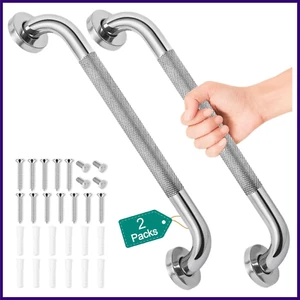 2 Stück 16 Zoll Haltegriffe für Badewannen und Duschen, Sicherheit Badezimmer Dusche Haltegriff - Bild 1 von 8