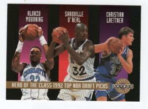 1992-93 Skybox Head of the Class 1992 Top NBA Draft Picks #/20000 Shaq Mourning+
