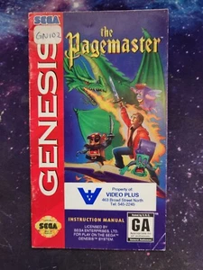 The Pagemaster (Sega Genesis) - MANUAL ONLY! - Picture 1 of 2