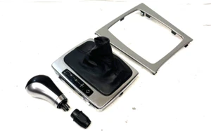 2008-14 Mercedes W204 C300 C250 Center Console Shifter Indicator Bezel/Boot/Knob - Picture 1 of 13