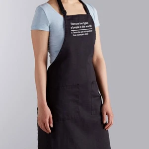Apron Full-Length There Are Two Types Of People In This World Incomplete Data - Picture 1 of 5