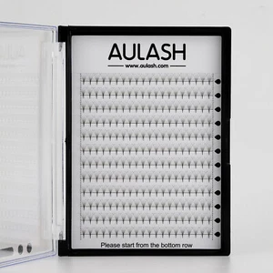 AULASH Pointy Base Eyelash Extension 0.07 Pre-made Fans Korean PBT Fiber XL Tray - Picture 1 of 28