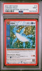 PSA 9 MINT Chessie Full Holo 10/159 MetaZoo Cryptid Nation Kickstarter - Foto 1 di 2