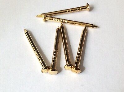 Escutcheon Brassed Pins Tacks Nails Brads 25mm Crafts Gold Colour • 3£