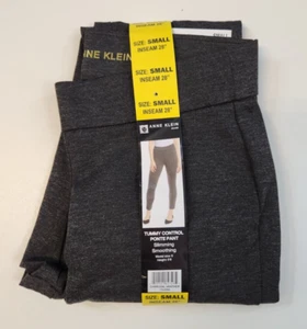 ANNE KLEIN Pantaloni Ponte Donna a Carbone Taglia Small S Controllo Pancella Dimagranti Nuovi con Etichette - Foto 1 di 2