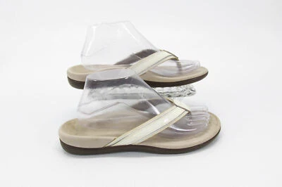 Vionic Women Sandal Tide II Toe Post Size 8M Beige Thong Shoe Pre Owned vq - Image 1 of 4