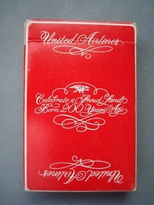 Vintage 1976 Bicentennial United Airlines Spielkarten - kostenloser Versand! - Bild 1 von 4