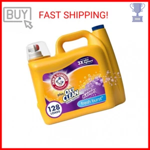 Arm & Hammer Plus OxiClean Odor Blasters Fresh Burst, 128 Loads Liquid Laundry D - Picture 1 of 2