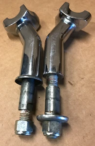 Used Harley Chrome 1" Risers With Mounting Bolts Custom Chopper (U-300 - Picture 1 of 4