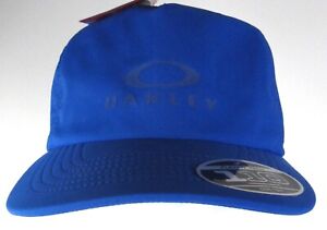 Oakley Flex Fit Lower Tech 110 Blue Adjustable Baseball Hat NWT
