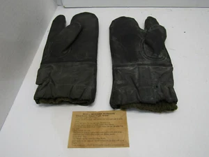  OLD US Military  M-1948 WOOL MITTEN INSERTS w/ Trigger Finger  LARGE - Picture 1 of 3