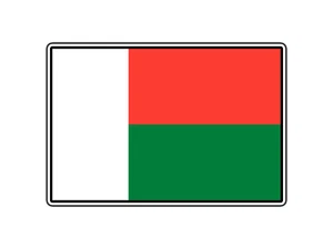 #2643 Madagascar Flag World Country Sticker Waterproof Vinyl Decal Die-Cut Car - Picture 1 of 1