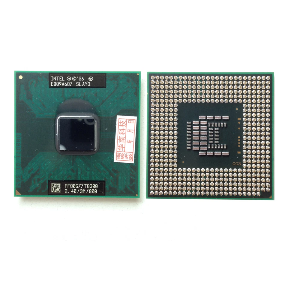 Intel Core 2 Duo T8300 2,4 GHz 2-Kerne 3M 800MHz SLAYQ Prozessor Laptop CPU - Bild 1 von 1