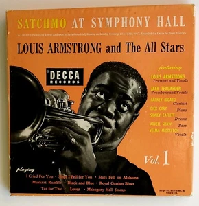 Louis Armstrong-Satchmo At Symphony Hall 7 x 45 Box Set Vol. 1 Decca 1954 NM - Picture 1 of 8