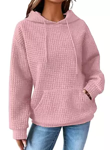 Hoodies for Women Fall Sweatshirts for Women Drawstring Long Sleeve Hoodies Pull - Picture 1 of 12