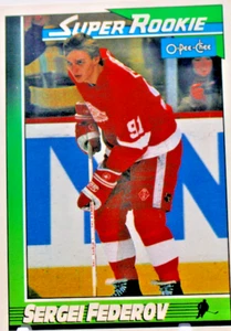 1991-92 O-Pee-Chee #8 Sergei Fedorov - Picture 1 of 2