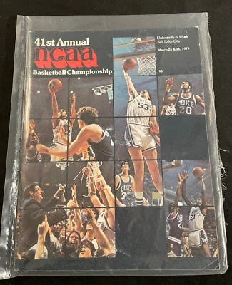 41st Annual NCAA Basketball Championship Final Four Program, 1979, Magic & Bird - Image 1 of 2